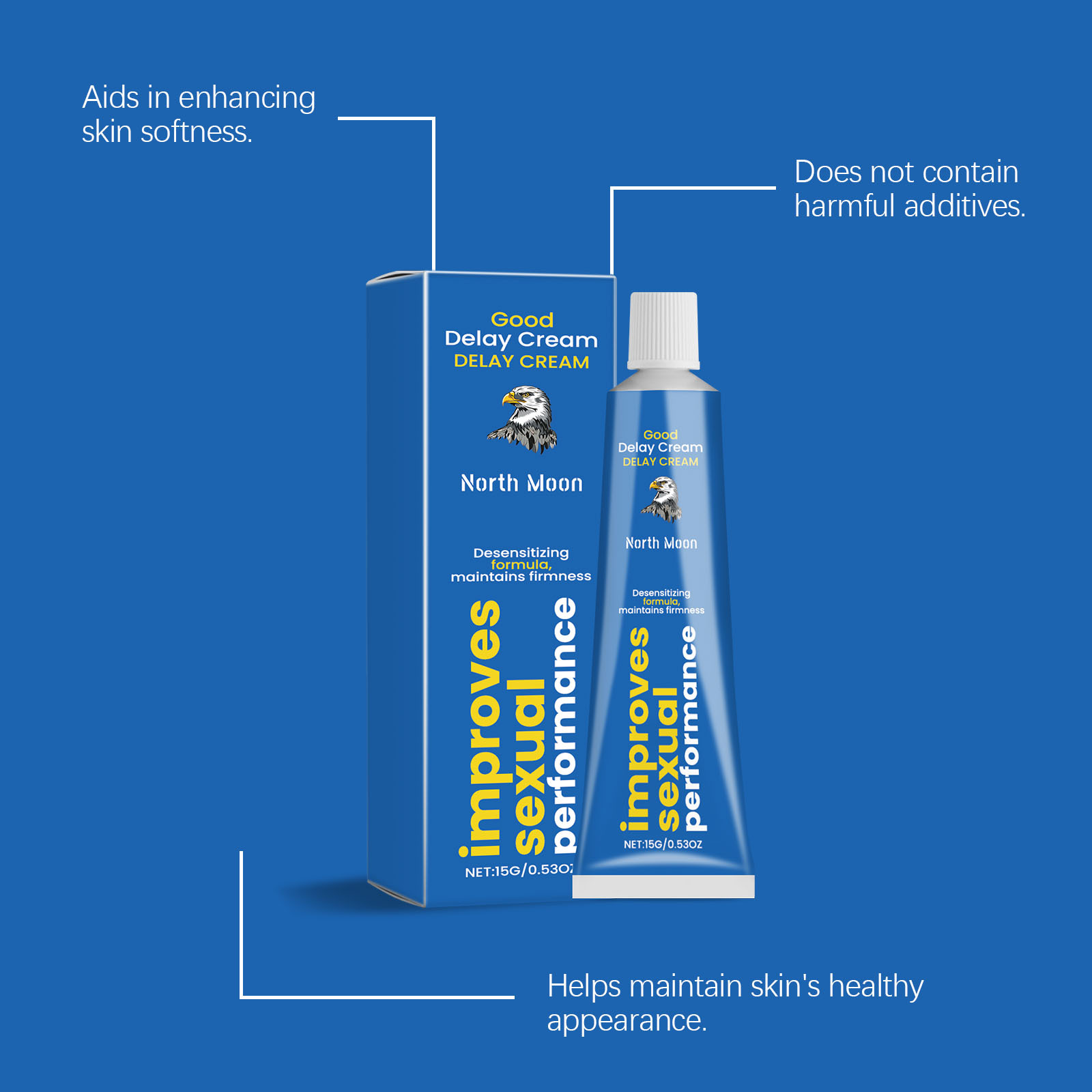 North Moon Male Delay Cream En - Body Lotion ulasan dan harga