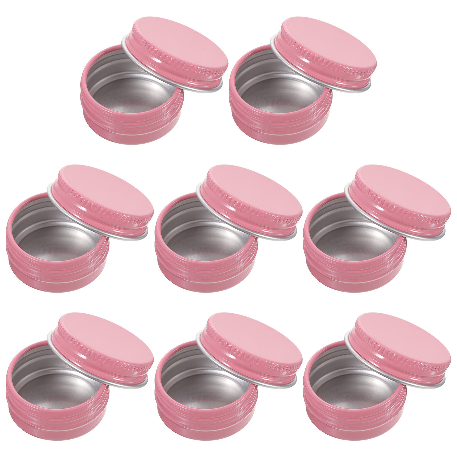 8Pcs Round Aluminum Tin Jars E - Lip Balm ulasan dan harga